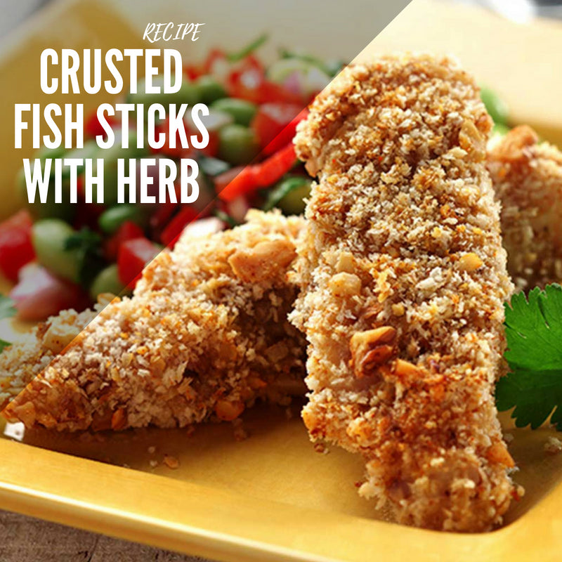 Tasty Panko Crusted Fish Sticks with Herb